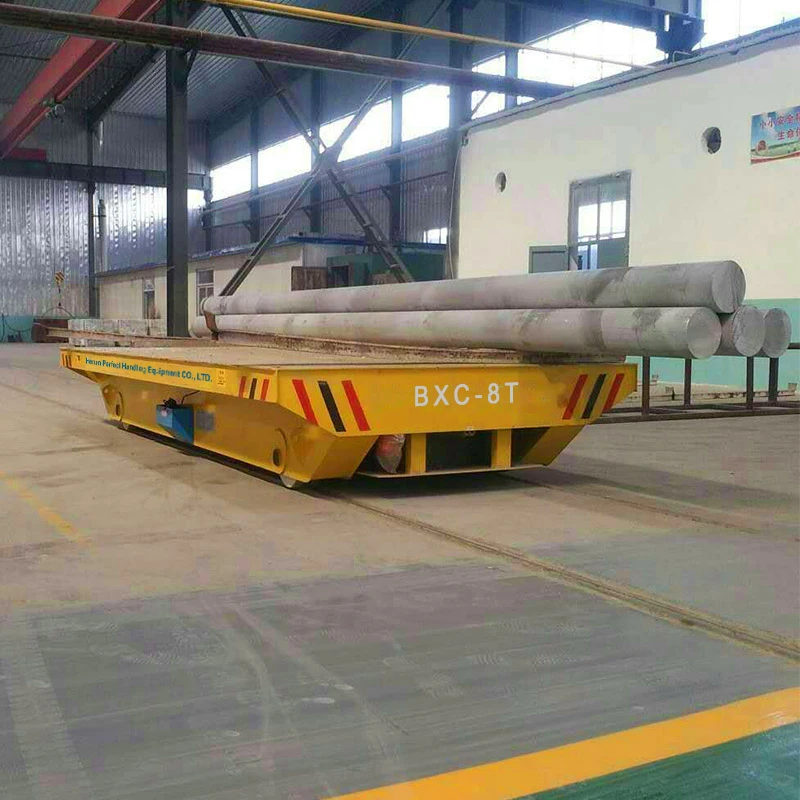 Chariot de transfert sur rail pour la manipulation de produits industriels, 35 tonnes