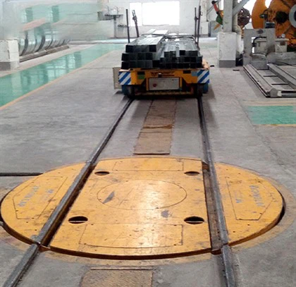 Plateau tournant de bogie électrique